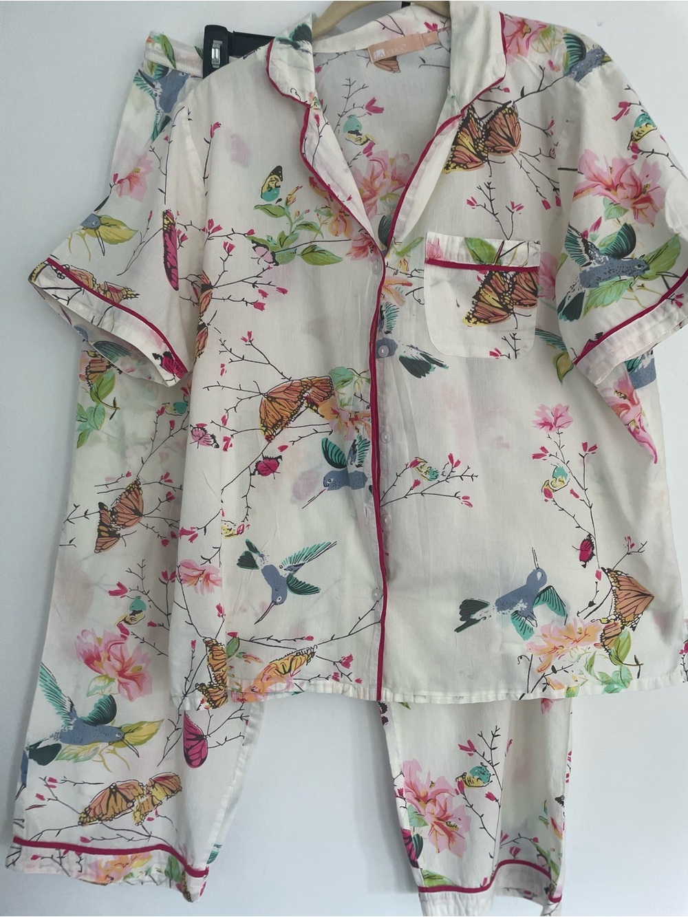 La Cera Capri pajama set XL Hummingbirds